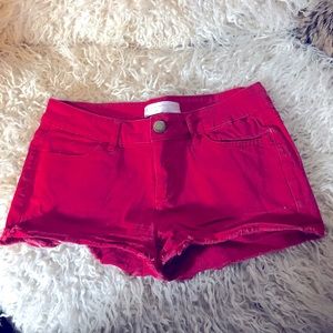 🍒Red jean shorts🍒